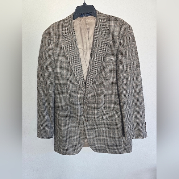Ralph Ralph Lauren Blazer Sports Coat Men 40T Silk Wool Pinstripe Exellcent - Picture 2 of 15